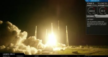 Start rakiety Falcon 9R w ramach misji CRS-9 / Credits: SpaceX
