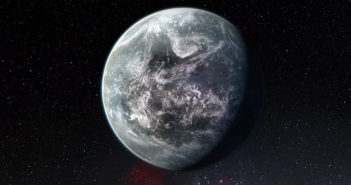 Artystyczna wizja dużej skalistej planety zdatnej do życia / Credits - ESO/M. Kornmesser