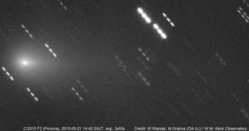 Kometa C/2015 F2 Polonia / Credits - W. Waniak, M Drahus (OA UJ), W.M. Keck Observatory