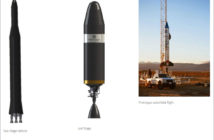Rakieta Vector 1, jej 2. człon, i prototyp do testu suborbitalnego / Credit: Vector Space Systems