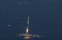 Lądowanie pierwszego stopnia Falcona 9R - misja CRS-8 / Credits - SpaceX