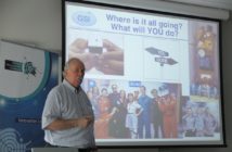 Professor Scott Madry gives a presentation during Space3ac / Credits - Blue Dot Solutions