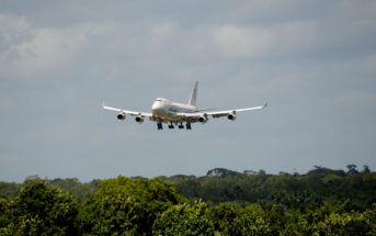 Lądowanie B747 z 4 satelitami Galileo, Gujana Francuska, 6 września 2016 / Credit: ESA - P. Muller