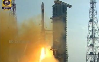 Start satelity Insat 3DR na rakiecie GSLV Mk 2, 8 września 2016 / Credit: ISRO