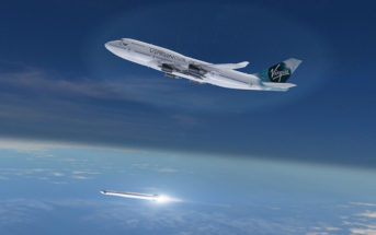 Boeing 747 uwalnia LauncherOne / Credits - Virgin Orbit