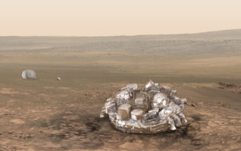 Schiaparelli na powierzchni Marsa - wizualizacja / Credit: ESA/ATG medialab