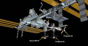 Konfiuguracja ISS we wrześniu i październiku 2016 / Credits - NASA