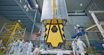 Teleskop JWST w czasie testów / Źródło: NASA