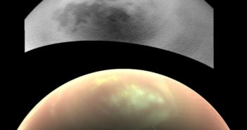 Chmury na Tytanie na zdjęciach z sondy Cassini. Źródło: NASA/JPL-Caltech/SSI/Univ. Arizona/Univ. Idaho