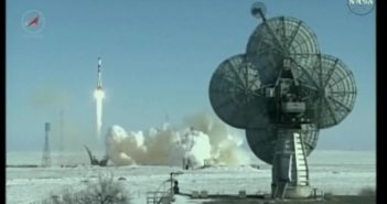 Start Progressa MS-05 - ostatni lot rakiety Sojuz-U / Credits - NASA TV, Roskosmos