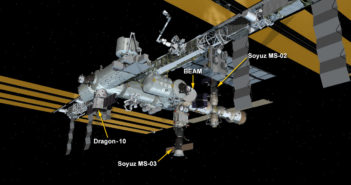 Aktualny wygląd ISS po dotarciu Dragona CRS-10 / Credits - NASA