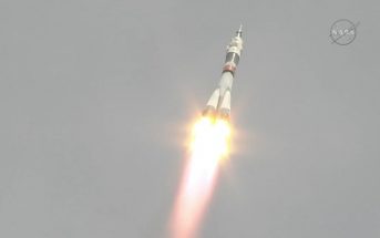 Start Sojuza MS-04 / Credits - NASA TV