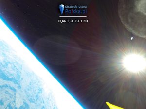 Pęknięcie balonu misji PL-4 MOKOSZ / Credits - Arkadiusz Papaj, stratosferyczna Polska