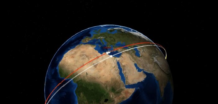 Jedno ze zbliżeń NROL-76 do ISS - 3 czerwca 2017 / Credits - Marco Langbroek