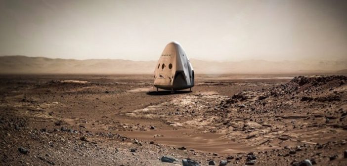 Kapsuła Red Dragon na powierzchni Marsa / SpaceX