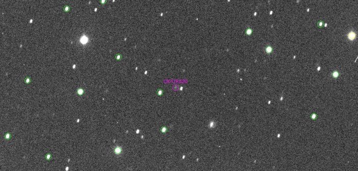 Słaby ślad komety C/2017 K2 (PANSTARRS) / Credits - iTelescope-T24