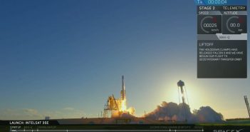 Start Falcona 9 z Intelsat 35e / Credits - SpaceX