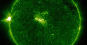 Tuż po fazie maksymalnej rozbłysku z 20 sierpnia 2017 / Credits - NASA, SDO