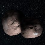 2014 MU69 - wizja podwójnej planetoidy / Credits - NASA/JHUAPL/SwRI/Alex Parker