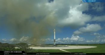 Pierwszy stopień Falcona 9R po lądowaniu (misja OTV-5) / Credis - SpaceX