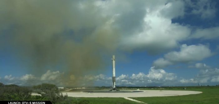 Pierwszy stopień Falcona 9R po lądowaniu (misja OTV-5) / Credis - SpaceX