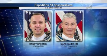 Astronauci biorący udział w EVA-45 / Credits - NASA