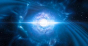 Wizja artystyczna kilonowej GW170817 / Credits - ESO/L. Calçada/M. Kornmesser