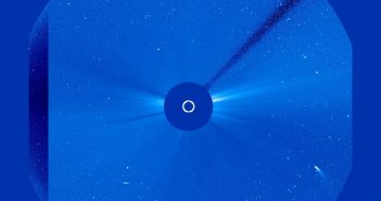Kometa 96P/Machholz okiem sondy SOHO - 26 października / Credits - NASA, ESA, SOHO