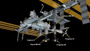 Miejsce przyłączenia pojazdu Cygnus OA-8 do ISS / Credits - NASA