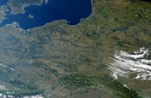 Poland as seen from space (NASA processed image from 2000) / Credits - NASA