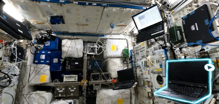 Wnętrze modułu Columbus w aplikacji International Space Station Tour VR / Credits - The House of Fables