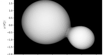Wizualizacja układu KIC 9832227 / Credits - Molnar et al.