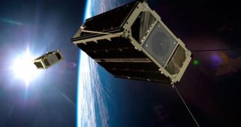 Wizualizacja nanosatelitów GomSpace / Źródło: GomSpace