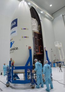 Zamknięcie owiewek / credits: ESA/CNES/Arianespace 