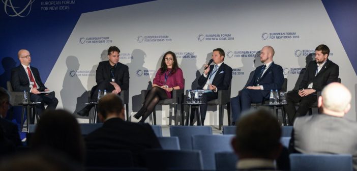Panel "Kosmos 4.0 – jak wynieść biznes na orbitę?" na EFNI 2018 / Credits - Rainka, EFNI, Konfederacja Lewiatan