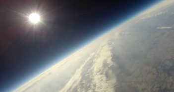 Widok ze stratosfery wykonany podczas jednego z lotów World Space Week Wrocław 2018 / Credits - Włodzimierz Tarnowski SQ6NLN