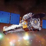 Grafika prezentująca kosmiczny teleskop Chandra / Credits - NASA