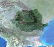 Mozaika zdjęć satelitarnych Rumunii / Credits - ESA, MERIS