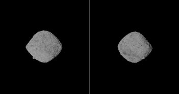 Dwa spojrzenia na planetoidę Bennu z odległości około 200 km/ Credits - NASA/Goddard/University of Arizona