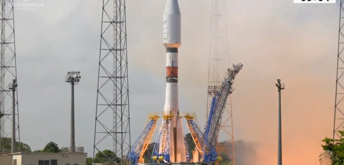 Start Sojuza STA z CSO 1 - 18.12.2018 / Credits - Arianespace