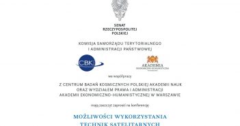 Konferencja Możliwości wykorzystania technik satelitarnych przez administrację publiczną w Polsce / Credits - Senat RP