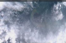 Anak Krakatau po erupcji wulkanu (zdjęcie z 29 grudnia 2018) / Credits - Komisja Europejska, Sentinel Hub, EO Browser