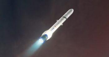 Nowa (styczeń 2019) animacja lotu rakiety New Glenn / Credits - Blue Origin