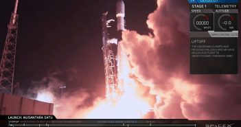 Start Falcona 9 z PSN-6, S5 i lądownikiem Beresheet / Credits - SpaceX