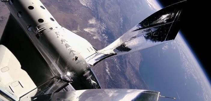 Widok na Ziemię - drugi "kosmiczny" lot VSS Unity (22.02.2019) / Credits - Virgin Galactic