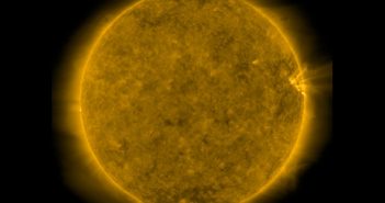 Widok na tarcze słoneczną w dniu 25 lutego 2019 / Credits - NASA, SDO