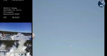 Start REXUS 25 z HEDGEHOG na pokładzie / Credits - Swedish Space Corporation