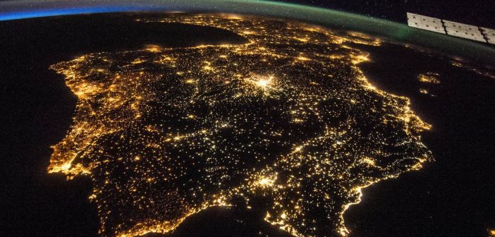 Spojrzenie na Półwysep Iberyjski z pokładu ISS (zdjęcie z 2017 roku) / Credits - NASA