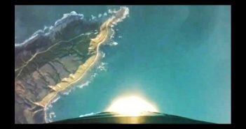 Widok na przylądek Mahia, skąd startują rakiety Electron - zdjęcie ze startu z 29 czerwca 2019 / Credits - Rocket Lab
