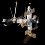 Stacja kosmiczna Mir - obraz z 1998 roku / Credits - Roskosmos